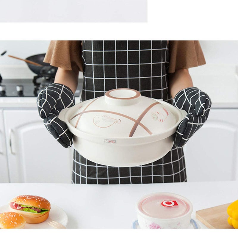 Win Change Oven Mitts and Potholders BBQ Gloves-Oven Mitts and Pot Holders with Recycled Infill Silicone Non-Slip Cooking Gloves for Cooking Baking Grilling (4-Piece Set,Black) - Image 3